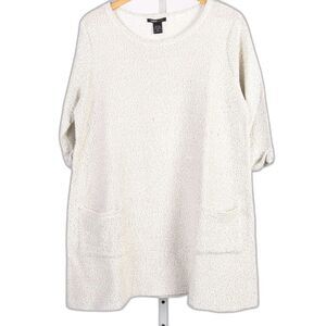 Robert Lewis Chunky Knit Short Cozy Sweater Dress / Tunic Size XL